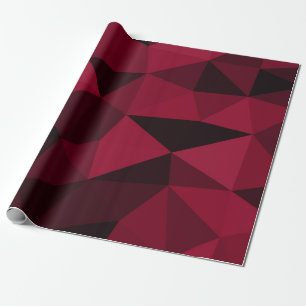Papel De Presente Magenta rosa vermelho escuro preto padrão de malha