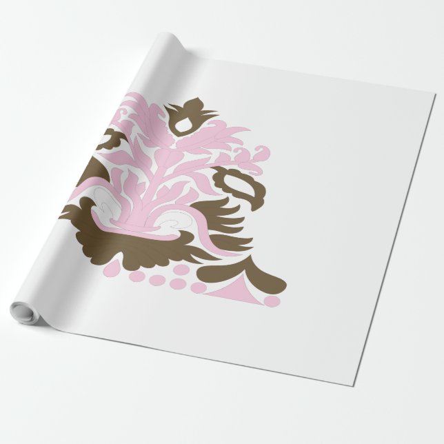 Papel De Presente Magenta-Vermelho, Laranja Amarelo (Desenrolado)