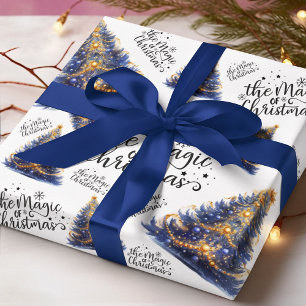 Papel De Presente Magia das Árvores de Natal