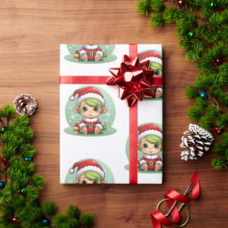 Papel De Presente Magia do Little Boy Elf Xmas