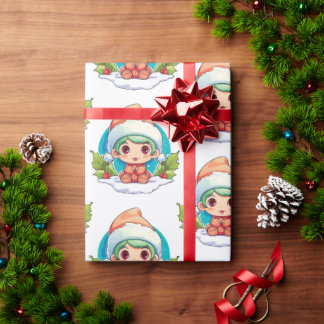 Papel De Presente Magia do Little Boy Elf Xmas