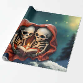 Papel De Presente Magical winter moments, two skeletons