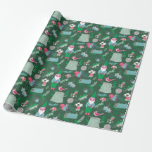Magikal Forest Gnome Wraping Paper