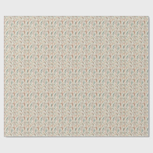 Papel De Presente Magnífico Padrão de Arco e Penas Sonhador Boho