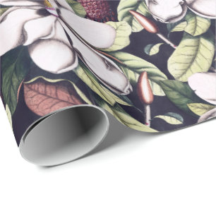 Papel De Presente Magnolia Flowers