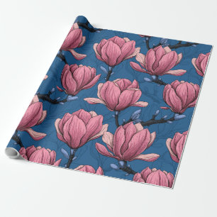 Papel De Presente Magnolia Jardim