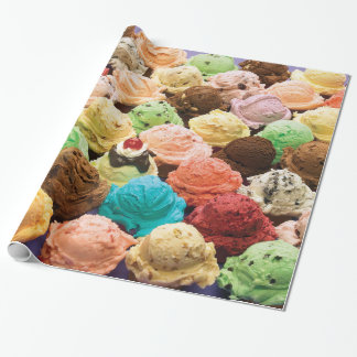 Papel De Presente Mais colheres do sorvete do que você podiam nunca