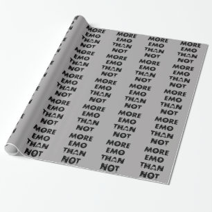 PAPEL DE PRESENTE MAIS EMO DO QUE NÃO CINZAS PRETAS ESCURAS AS CINZ