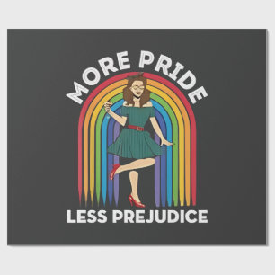 Papel De Presente Mais Orgulho Menos Preconceito do Orgulho LGBT Mês