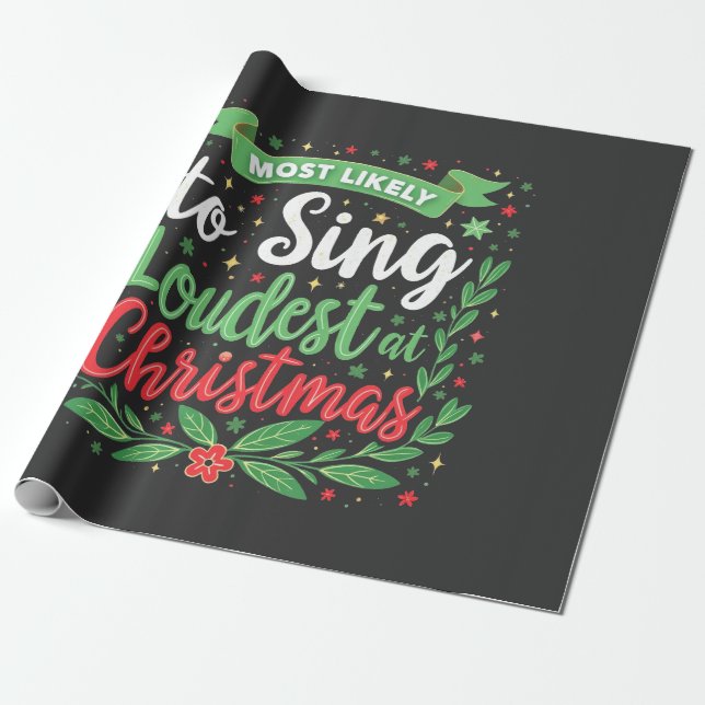 Papel De Presente Mais Propenso a Cantar Mais Alto no Natal (Desenrolado)