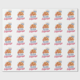 Papel De Presente Mais propenso a comer todo o judeu Sufganiyot Hanu