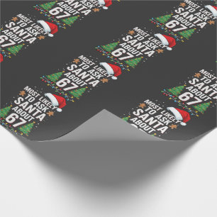 Papel De Presente Mais Propenso a Perguntar ao Papai Noel Sobre 67 S