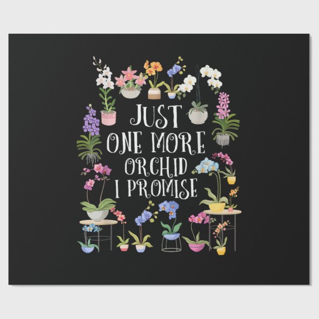 Papel De Presente Mais Uma Orquídea Eu Prometo (Aberto)