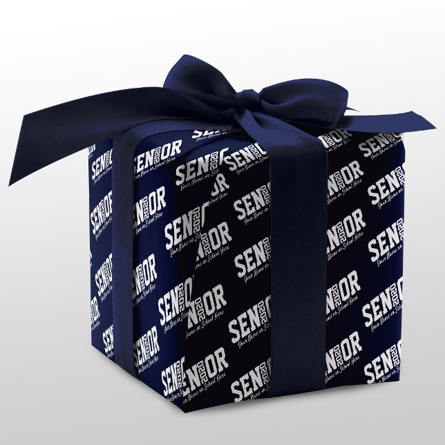 Papel De Presente Mais velho Personalizado - Letra de Bloco Classe 2 (Criador carregado)