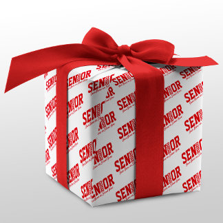 Papel De Presente Mais velho Personalizado - Letra de Bloco Classe d