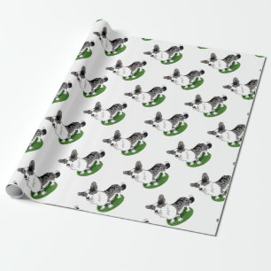 Papel De Presente Mala azul, Corgi Cardigan.