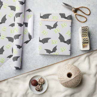 Papel De Presente Mala de Presente de Halloween Spooky | Vintage Wit