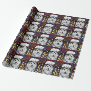 Papel De Presente Malamute do Alasca