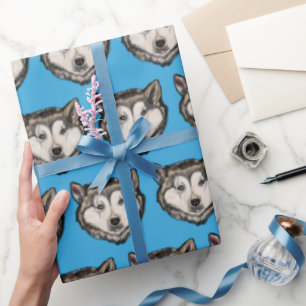 Papel De Presente Malamute do Alasca