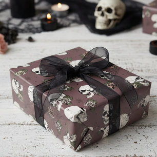 Papel De Presente Malandro Maroon Purple Pequeno Halloween