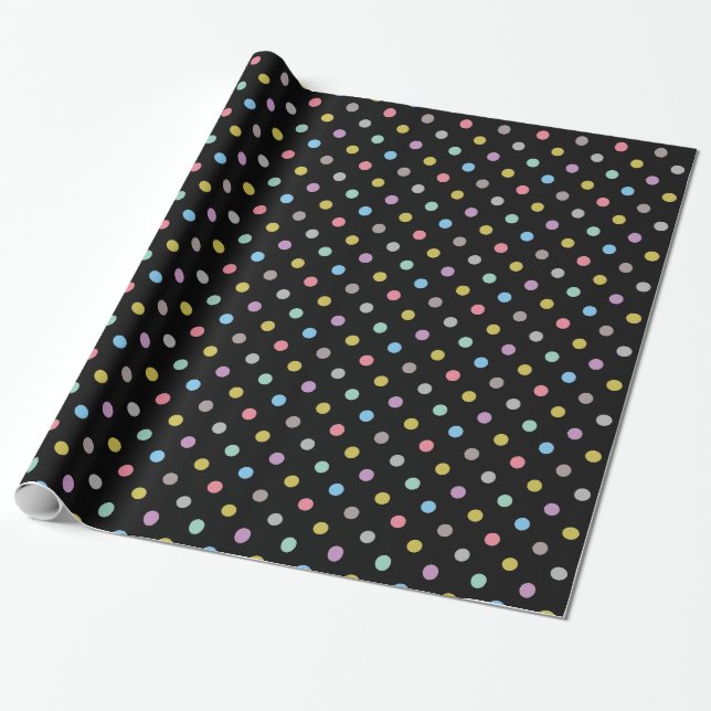 Papel De Presente MALHA Negra Pasta ELEGANTE ANIVERSÁRIO WRAP (Desenrolado)