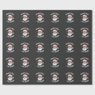 Papel De Presente Maluco? Bonzinho? Ainda Decidindo Funny Papai Noel