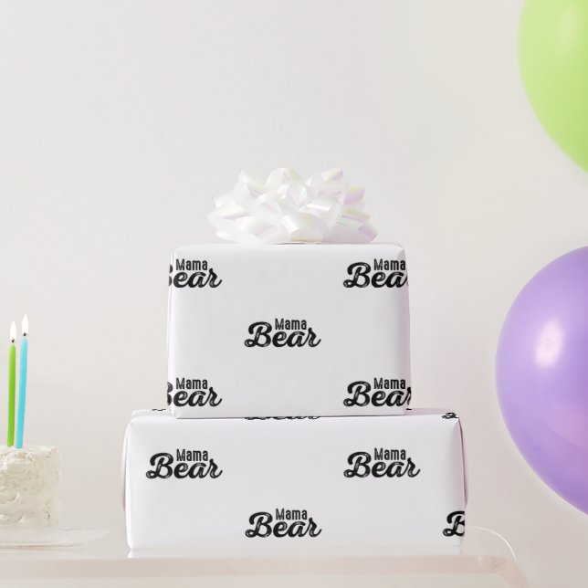 Papel De Presente Mama Bear (Presentes para festas)