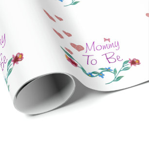 Papel De Presente Mamãe A Ser