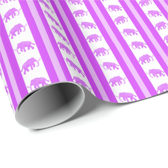 Papel De Presente Mamute Fluorescente  (Ponta do rolo)
