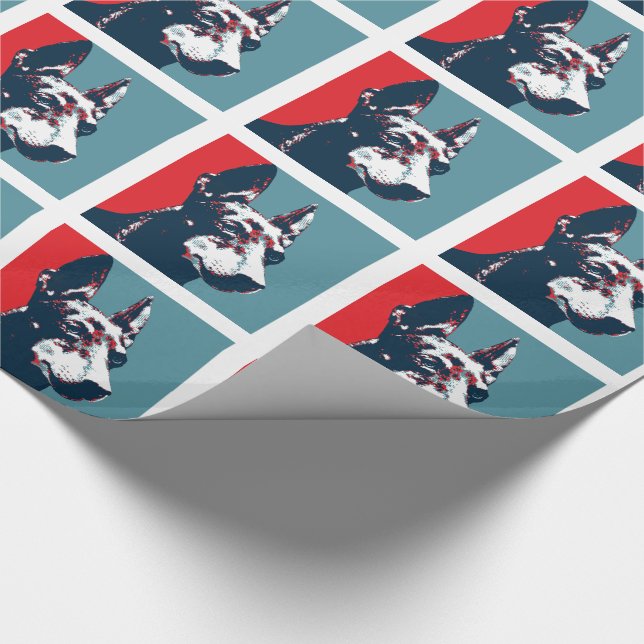 Papel De Presente Manchester Terrier Hope Poster político parody (Ponta)