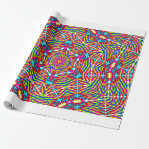 Papel De Presente Mandala colorido emaranhado