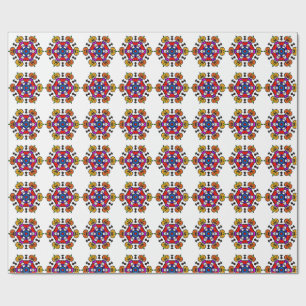 Papel De Presente Mandala de Abóbora de Halloween