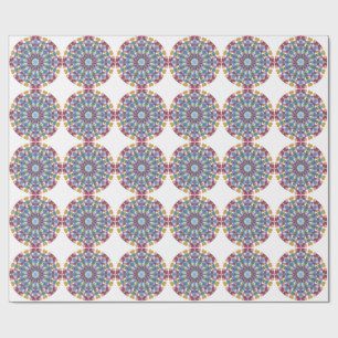 Papel De Presente Mandala de Flores