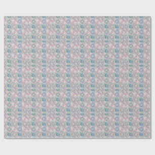 Papel De Presente Mandala Floral Celestial Padrão Noite Estrelada Ar
