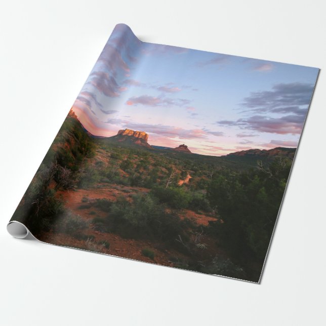 Papel De Presente Manhã Sunrise Sedona Arizona Deserto (Desenrolado)