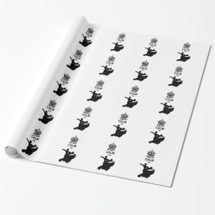 Papel De Presente Mantenha a calma e a dança de salão de baile