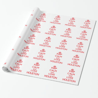 Papel De Presente Mantenha a calma e ame Houston