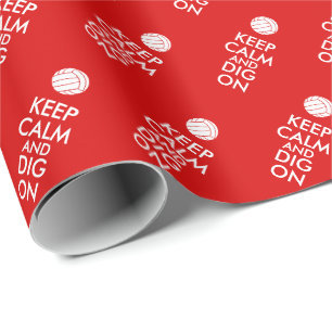 Papel De Presente Mantenha a calma e escave-a em amantes dos