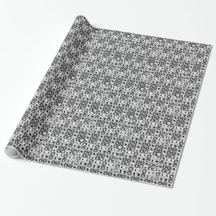 Papel De Presente Mantenha a calma e o teste padrão da xadrez do