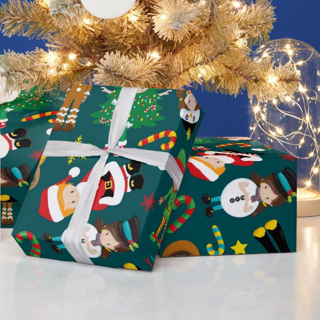 Papel De Presente Mantenha ou design seu próprio - Papel de empacota (Feriados)