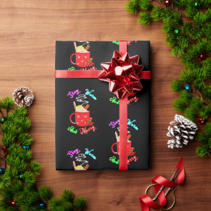 Papel De Presente Mantenha-Se Quente E Feliz, Cinnamon Flocos De Nev