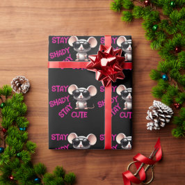 Papel De Presente Mantenha-Se Sombrio, Fique Com O Rato Bonito