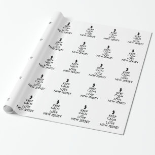 Papel De Presente MANTER CALMA E AMAR NOVO JERSEY personalizável