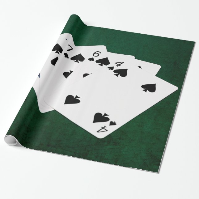 Papel De Presente Mãos de pôquer - Despejo - Aterro de Espadas (Desenrolado)