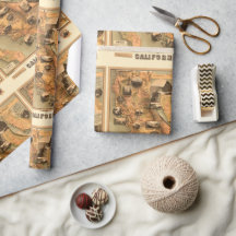 Mapa Antigo Restaurado da Califórnia, 1885