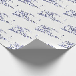 Papel De Presente Mapa de Long Island The Hamptons VC