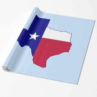 Papel De Presente Mapa de Sinalizador do Texas