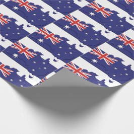 Papel De Presente Mapa Patriótico AUSTRÁLIA FLAG - Austrália