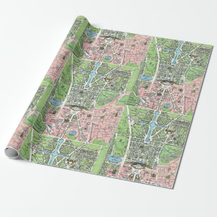 Papel De Presente Mapa Versalhes