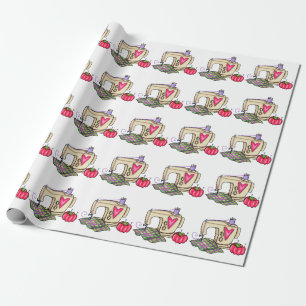 Papel De Presente Máquina de costura